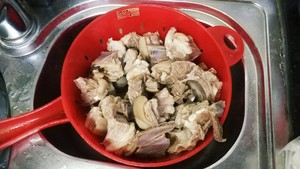 The practice measure of Nan of sheep of clear soup of mushroom of white ox liver 5
