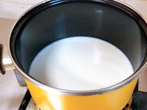 The practice measure of the sweetmeats boiling water that loves most in day of winter of milk egg fermented glutinous rice 3