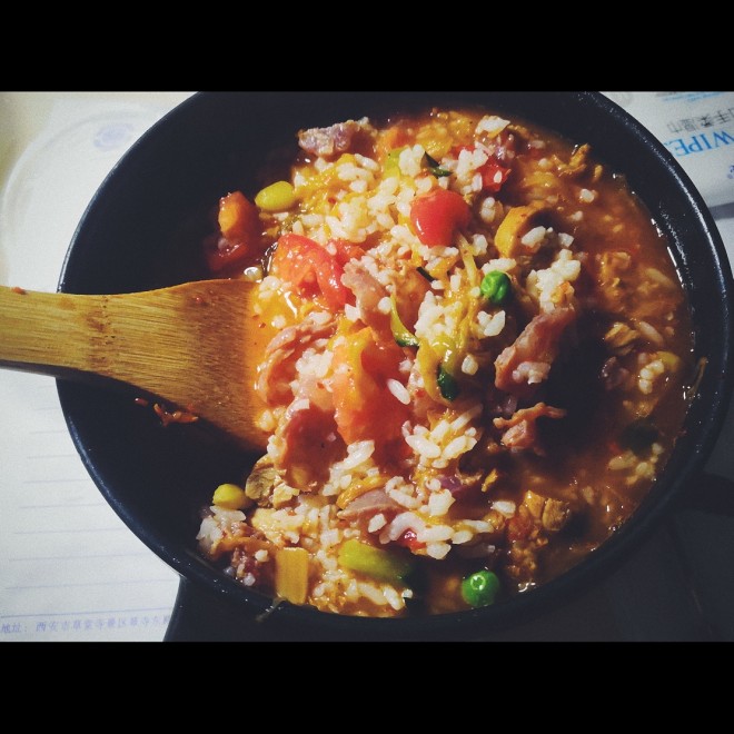 
The practice of meal of cook with meat of chicken of tomato of hot Chinese cabbage