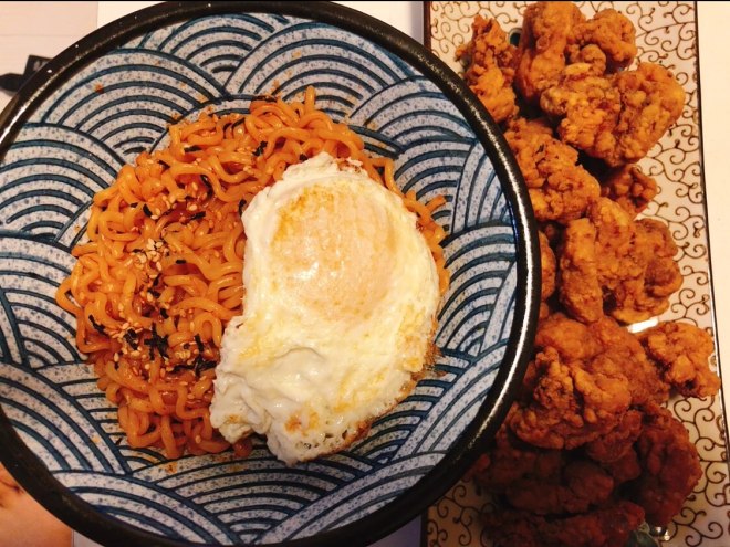 
The practice of face of turkey of Vs of day type fried chicken