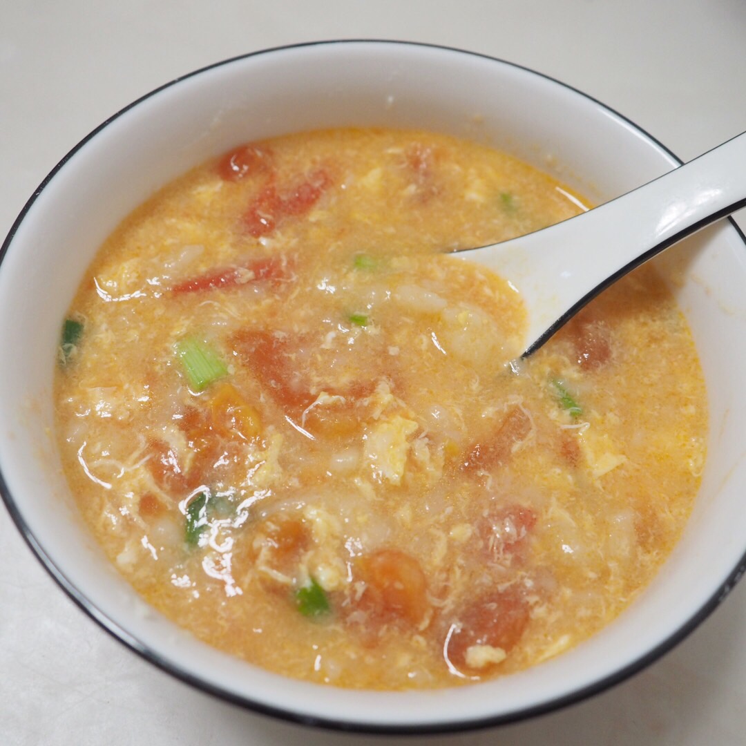 
The practice of soup of a knot in one's heart of tomato egg face