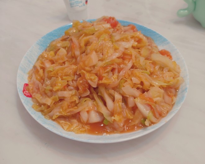 トマトフライドポテトルタバガ（野生キャベツ）の練習