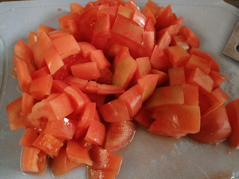 トマトポテトニンジンのコーンスープの実践