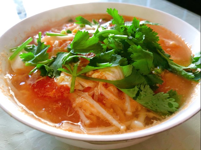 
The practice of a thick soup of tomato bean curd, how is a thick soup of tomato bean curd done delicious