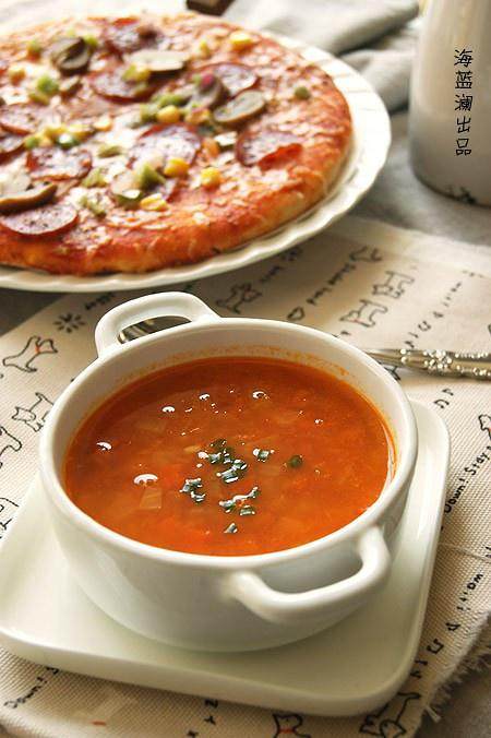 
The practice of tomato onion soup, how is tomato onion soup done delicious