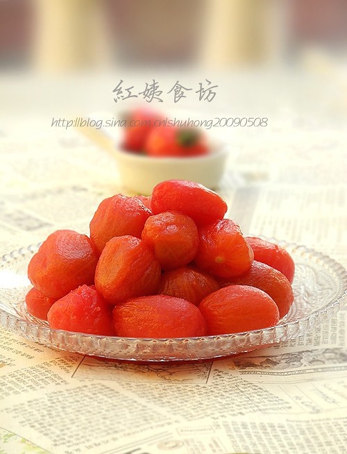 
The practice of iced small tomato, how is iced small tomato done delicious