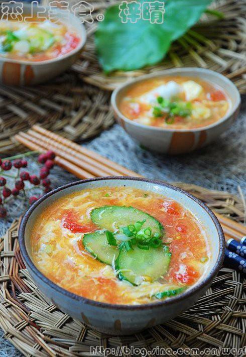 トマトの卵スープの練習、おいしい方法