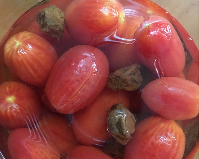 食欲をそそるビット-梅の小さなトマトという言葉の実践
