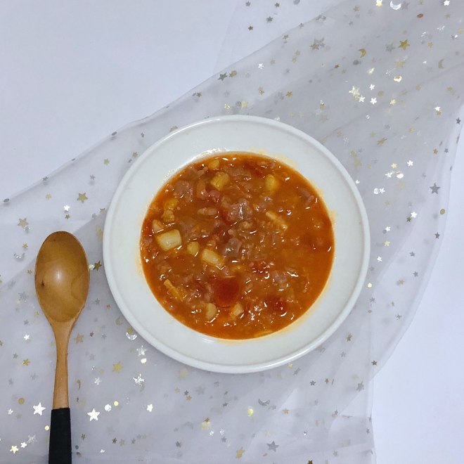 
The practice of soup of a knot in one's heart of tomato dried scallop, how to do delicious