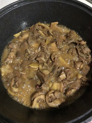 Child the practice measure of ginger stew duck 8