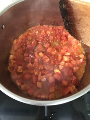 The practice measure of soup of mushroom of white jade of tomato bean curd 1