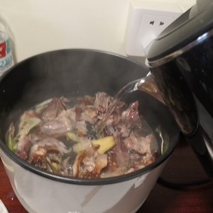 The practice measure of pannikin of dormitory of duck wearing soup 3