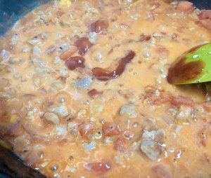 The practice measure of pink of meaning of tomato meat sauce 5
