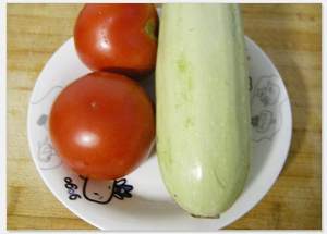 The practice measure of pumpkin braise tomato 1