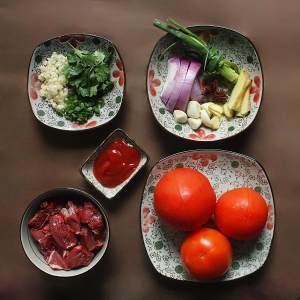 The practice measure of tomato beef Bao 1