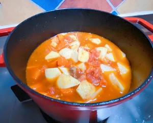 The practice measure of the tomato potato beef of delicate easy begin 8