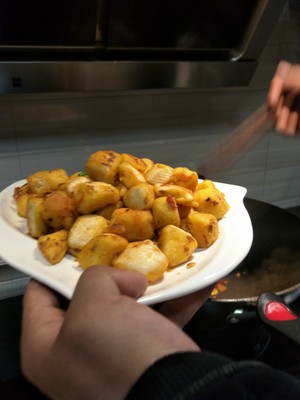 The spring of remnant steamed bread -- the practice measure that tomato fries steamed bread man 14