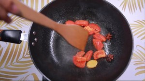 Kitchen of fabaceous gold beans - good drink exploded tomato sirlon boiling water, the practice measure that former tricks of the trade is here 5