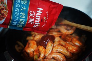 The practice measure of shrimp of pumpkin tomato a kind of dried mushroom 8