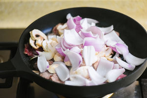 The practice measure of meal of beef of tomato red cook with meat 6