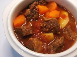 Tomato stews sirlon (beef) practice measure 6