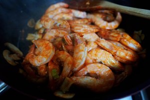 The practice measure of shrimp of pumpkin tomato a kind of dried mushroom 7
