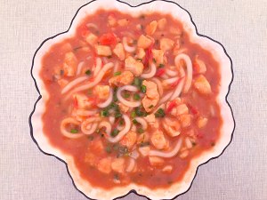 (the eat that reduce fat) almost the practice measure of pink of 0 adipose potato of fish of tomato Ba Sha 7