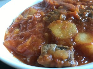 The practice measure of tendon of ox of the    of tomato of Zhi person potato that stew 6