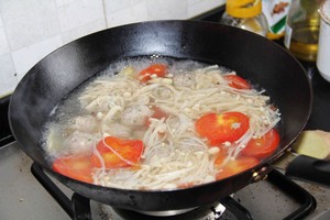 The practice measure of soup of a round mass of food of stay of proceedings of tomato acupuncture needle 11