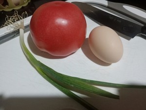 The practice measure of tomato egg soup 1
