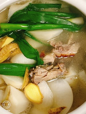 The practice measure that suckles white white turnip duck to wear soup 7
