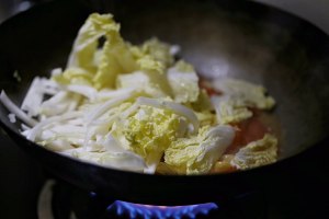 トマト白菜のアヒルの卵のシチューのタイトロールで豆乳クリームを乾燥 （布の肌）練習対策12 