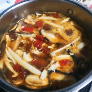 練習方法 トマトのキノコのスープ7 