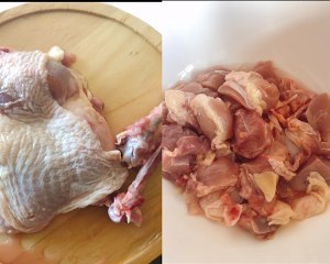 The practice measure of face of turkey of Vs of day type fried chicken 1
