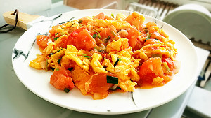 Greeting is classical: The practice measure that tomato fries an egg 7