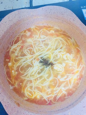 Small noodle of tomato bright shrimp (darling edition) practice measure 10