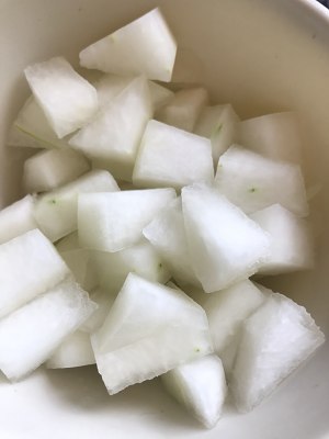 Soup of wet Shan Bao, the practice measure of soup of duck of wax gourd of the seed of Job's tears 2