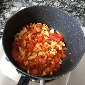 Buckwheat flour of tomato egg bean curd [the eat that reduce fat] practice measure 6