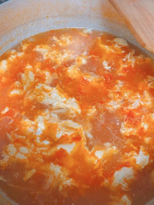 Tomato egg soup (tomato egg soup) practice measure 13