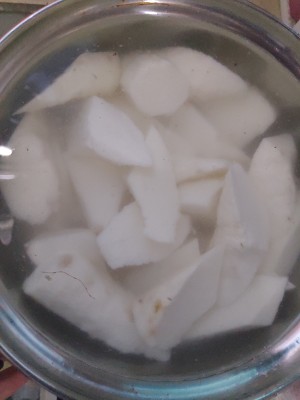 The practice measure of yam stew duck 2