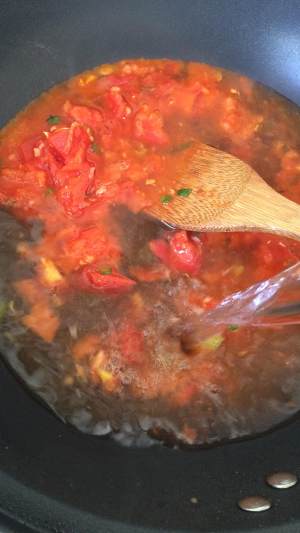Tomato egg hold tight piece the practice measure of soup 3