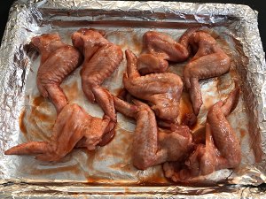 (without oil) side of meaning of wing of chicken of calabash melon tomato (oven) practice measure 1