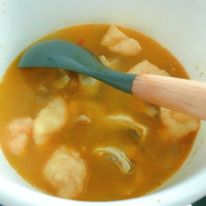 The practice measure of soup of hot duck of quick worker acid 3