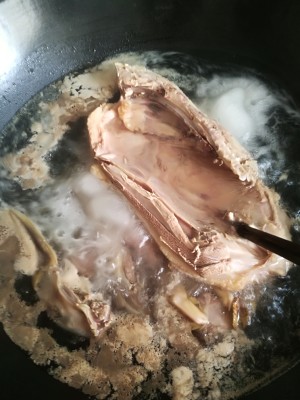 Soup of duck of wax gourd of the seed of Job's tears and the practice measure of the white flesh that cut duck 5