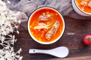 The practice measure of soup of tomato fat cattle 7
