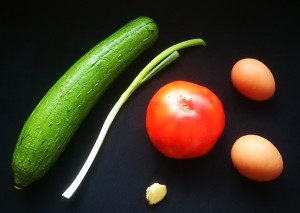 The practice measure that tomato towel gourd scrambles egg 1