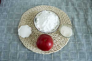 The practice measure of tomato cool cake 1