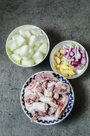The practice measure of duck of wax gourd stew 1