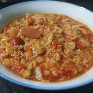 The practice measure of tomato stew meal 9