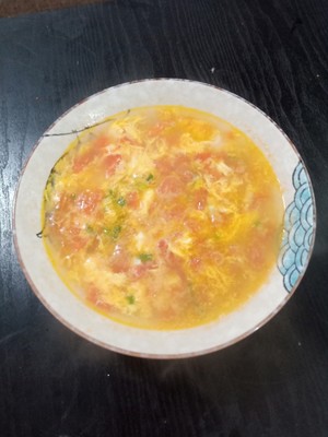 The practice measure of tomato egg soup 6